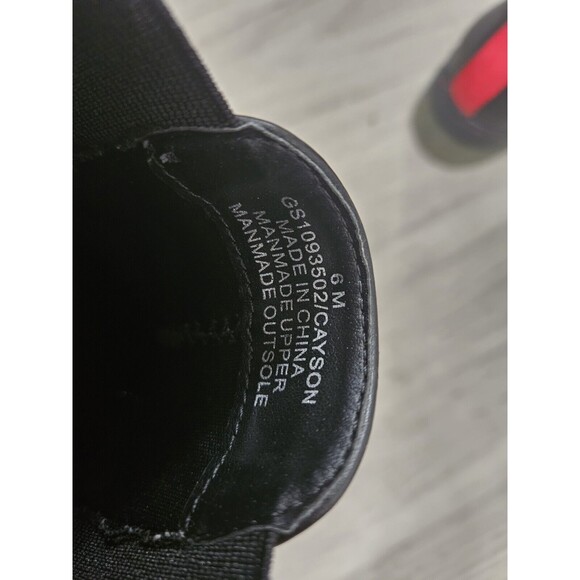 MIA Womens Cayson Black Chelsea Boots Size 6 Platform Lug Sole Biker - Picture 7 of 8